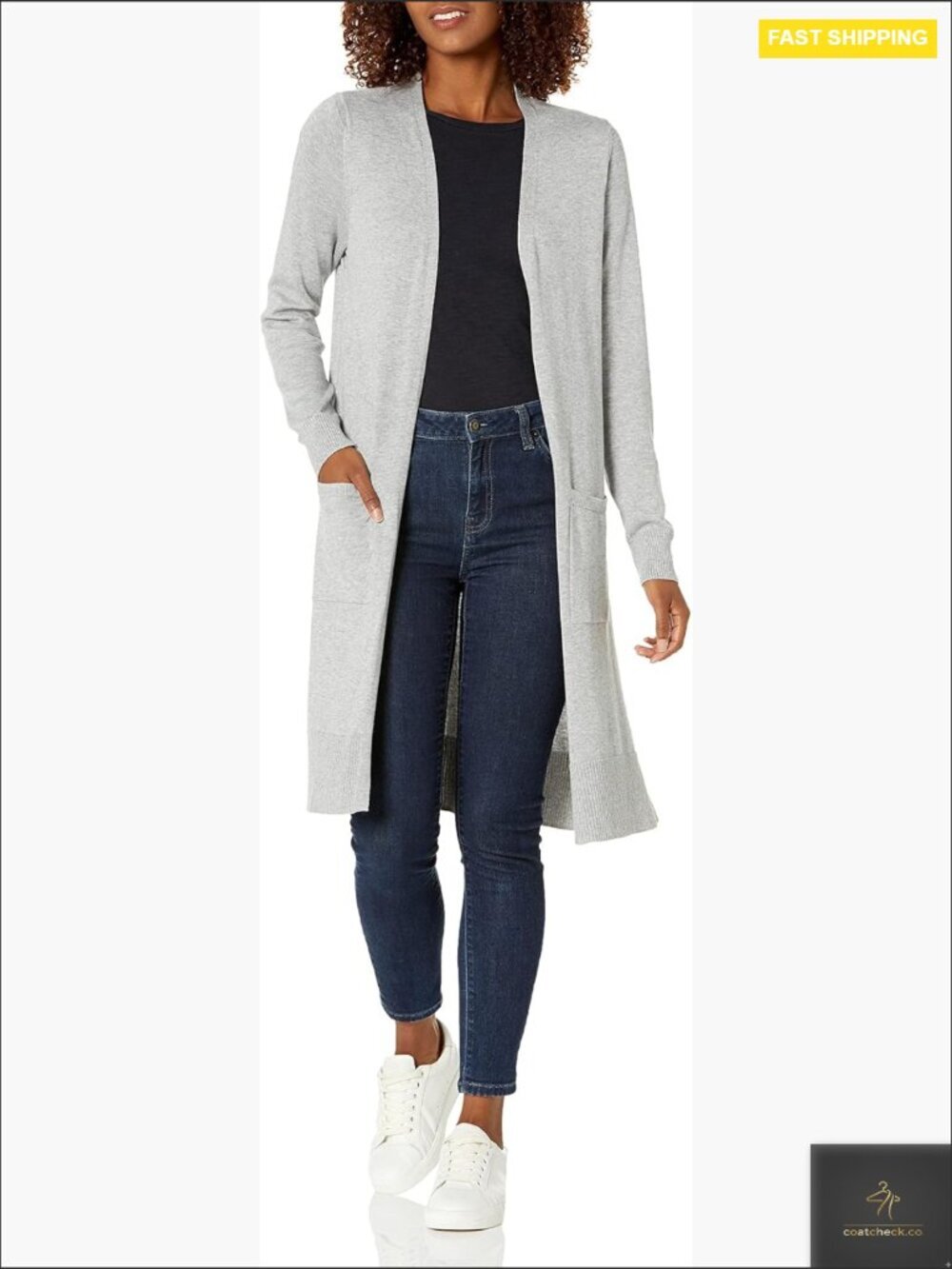 Women's Lightweight Long Cardigan Sweater Open-Front Long Sleeve Knit Layering